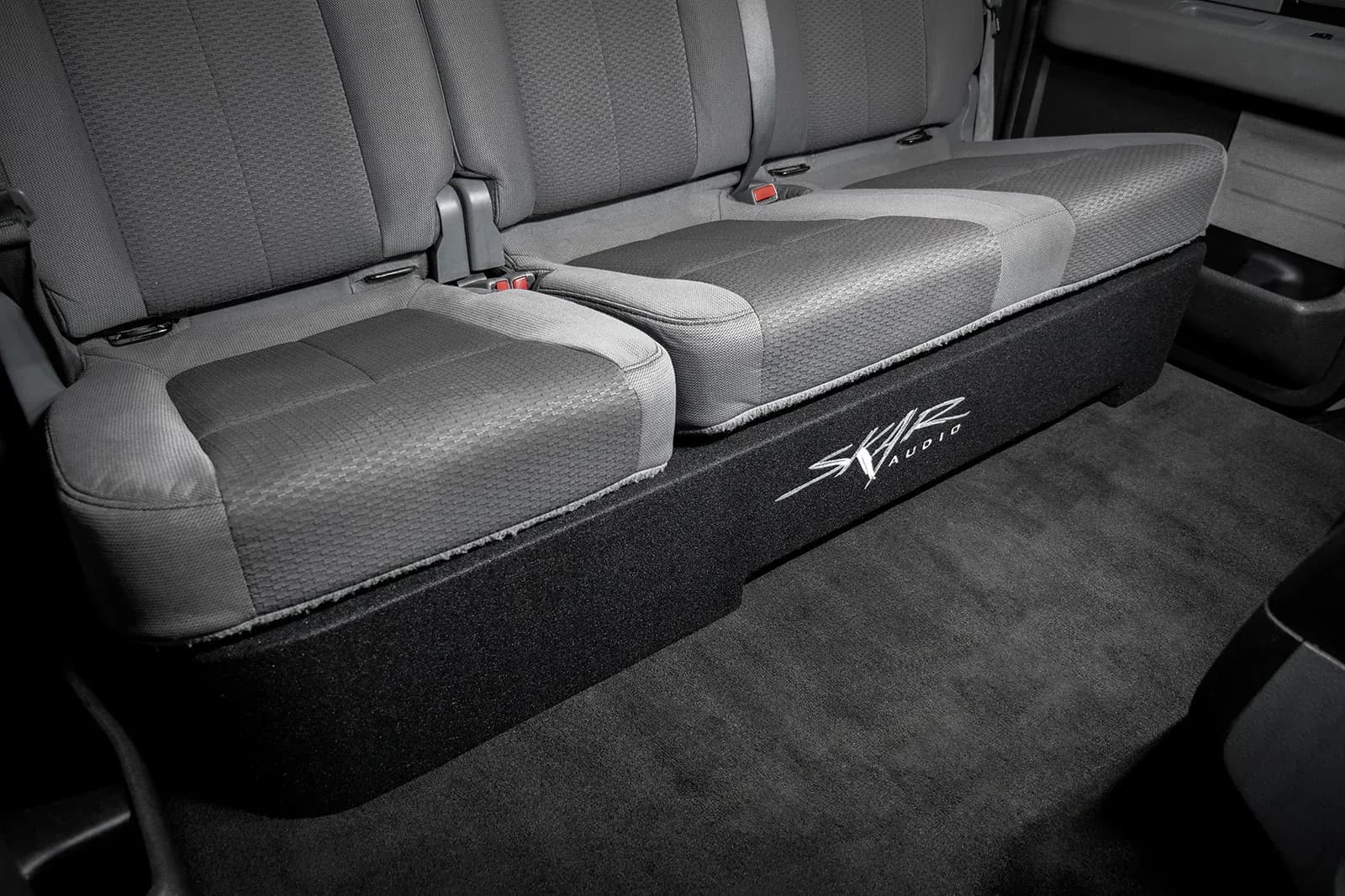 Skar Audio VS-2X12FORD-2009-2014-SUPERCREWCAB-V enclosure installation example — view 2