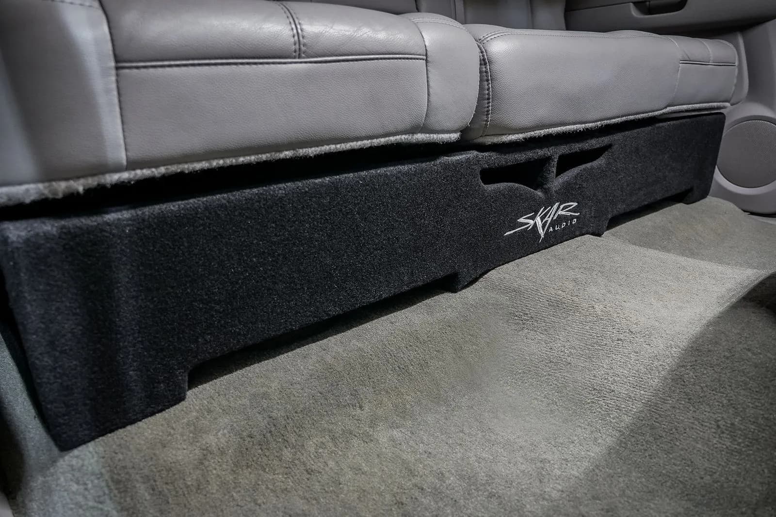 Skar Audio VS-2X12GM-2007-2013-CREWCAB-V enclosure installation example — view 3