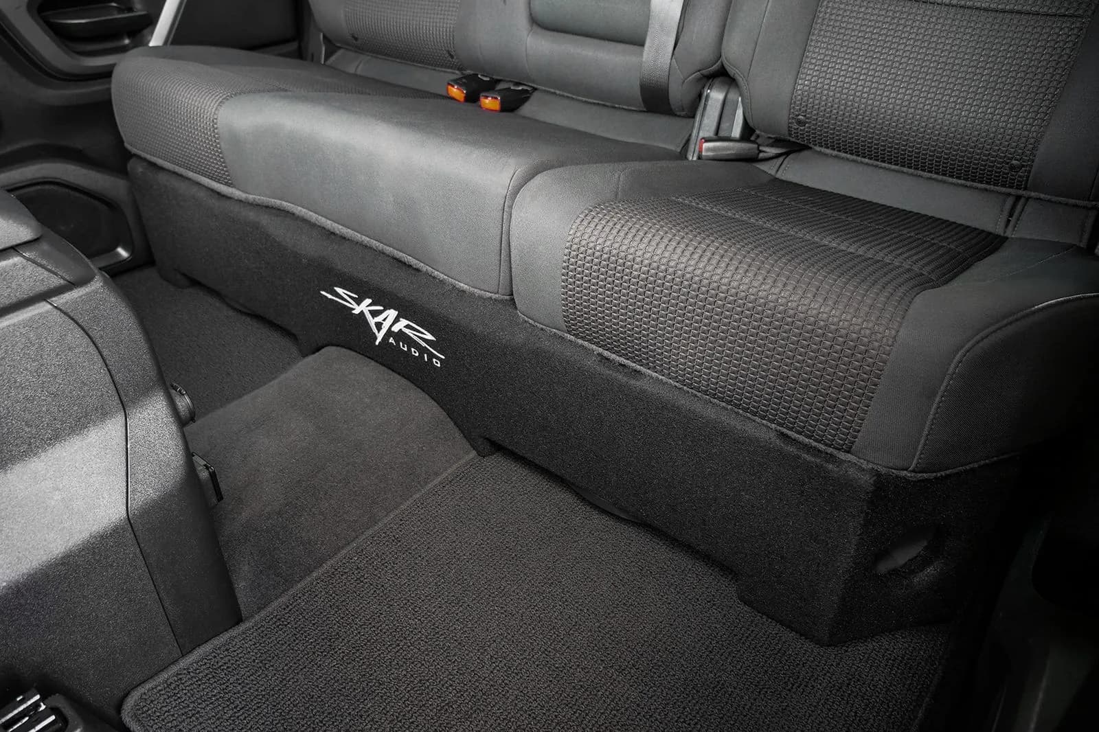 Skar Audio VS-2X12NISTTN-2004-2015-CREWCAB-V enclosure installation example — view 1
