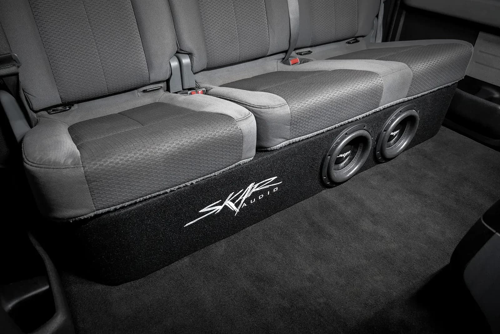 Skar Audio VS-2X8FORD-2009-2014-SUPERCREWCAB-V enclosure installation example — view 2