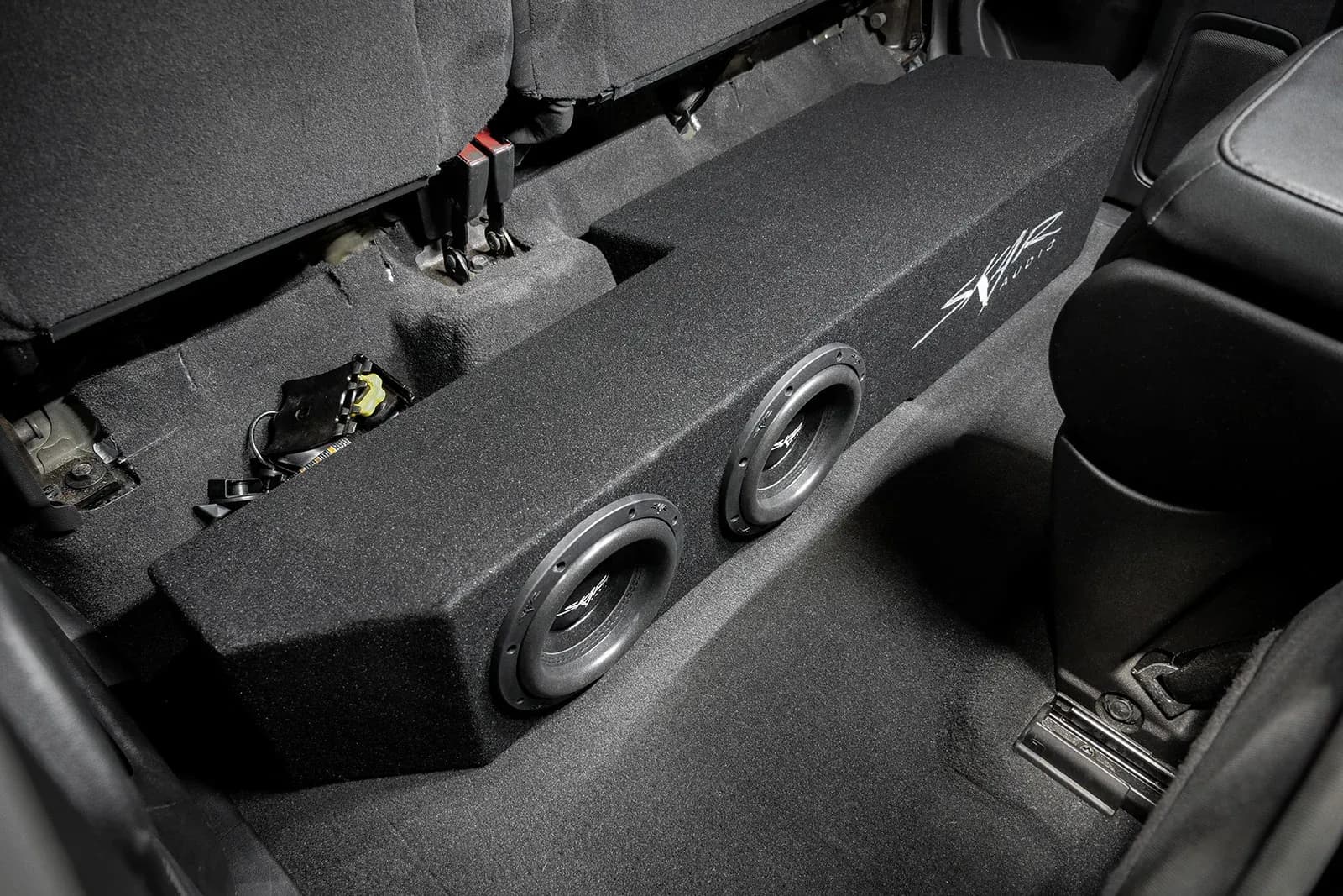 Skar Audio VS-2X8GM-2019-UP-DCAB-V enclosure installation example — view 3