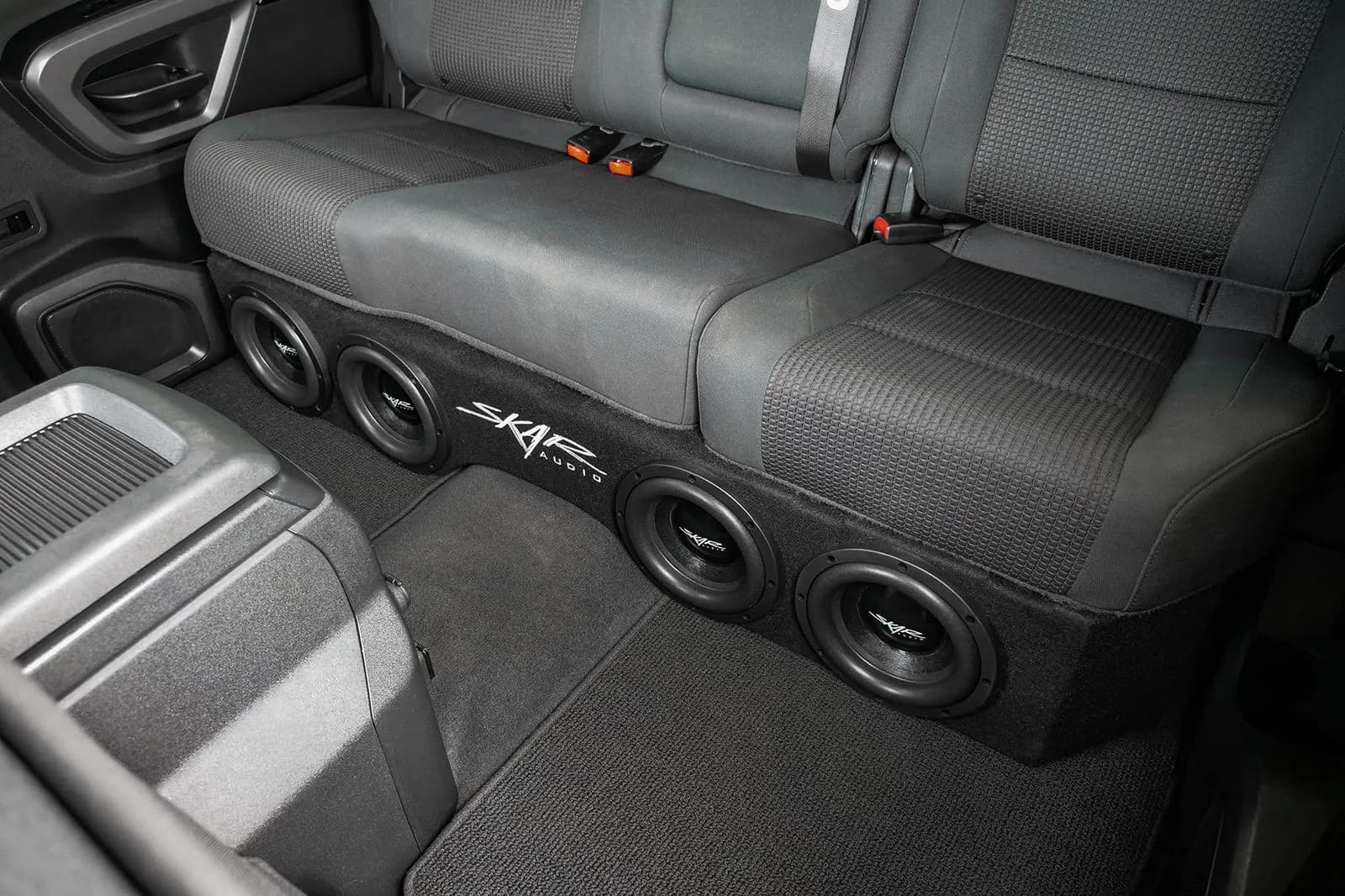 Skar Audio VS-4X8NISTTN-2004-2015-CREWCAB-V enclosure installation example — view 1