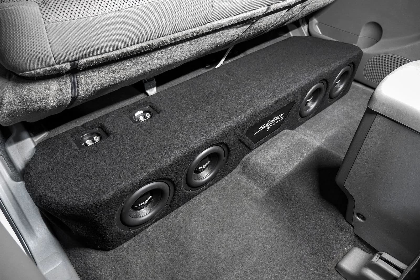 Skar Audio L-EVL-VS-4X65NISFRO-2005-2021-CREWCAB-V enclosure installation example — view 2