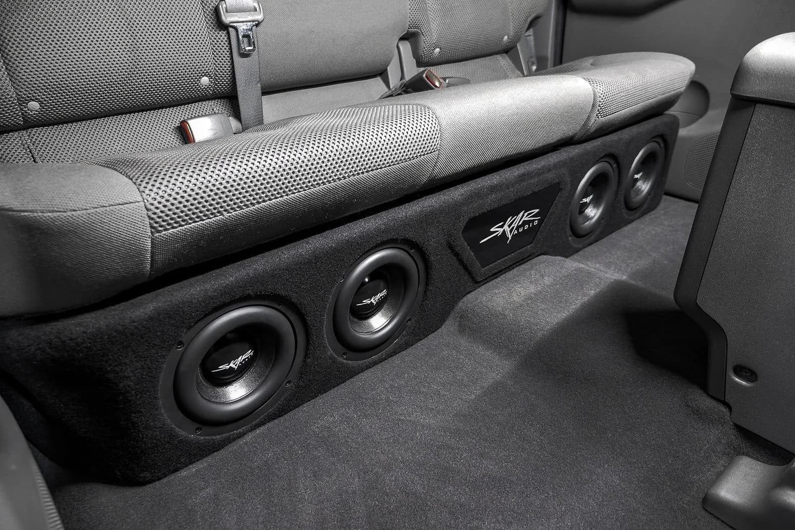 Skar Audio L-EVL-VS-4X65NISFRO-2005-2021-CREWCAB-V enclosure installation example — view 3