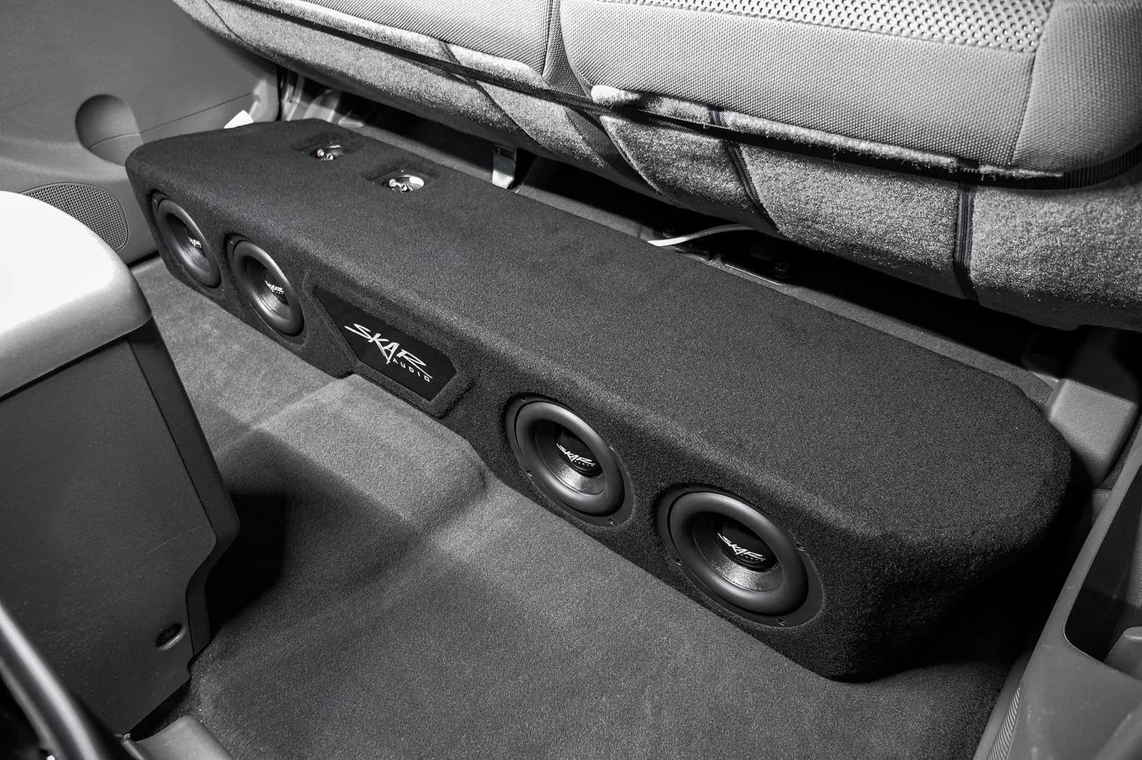 Skar Audio L-EVL-VS-4X65NISFRO-2005-2021-CREWCAB-V enclosure installation example — view 4