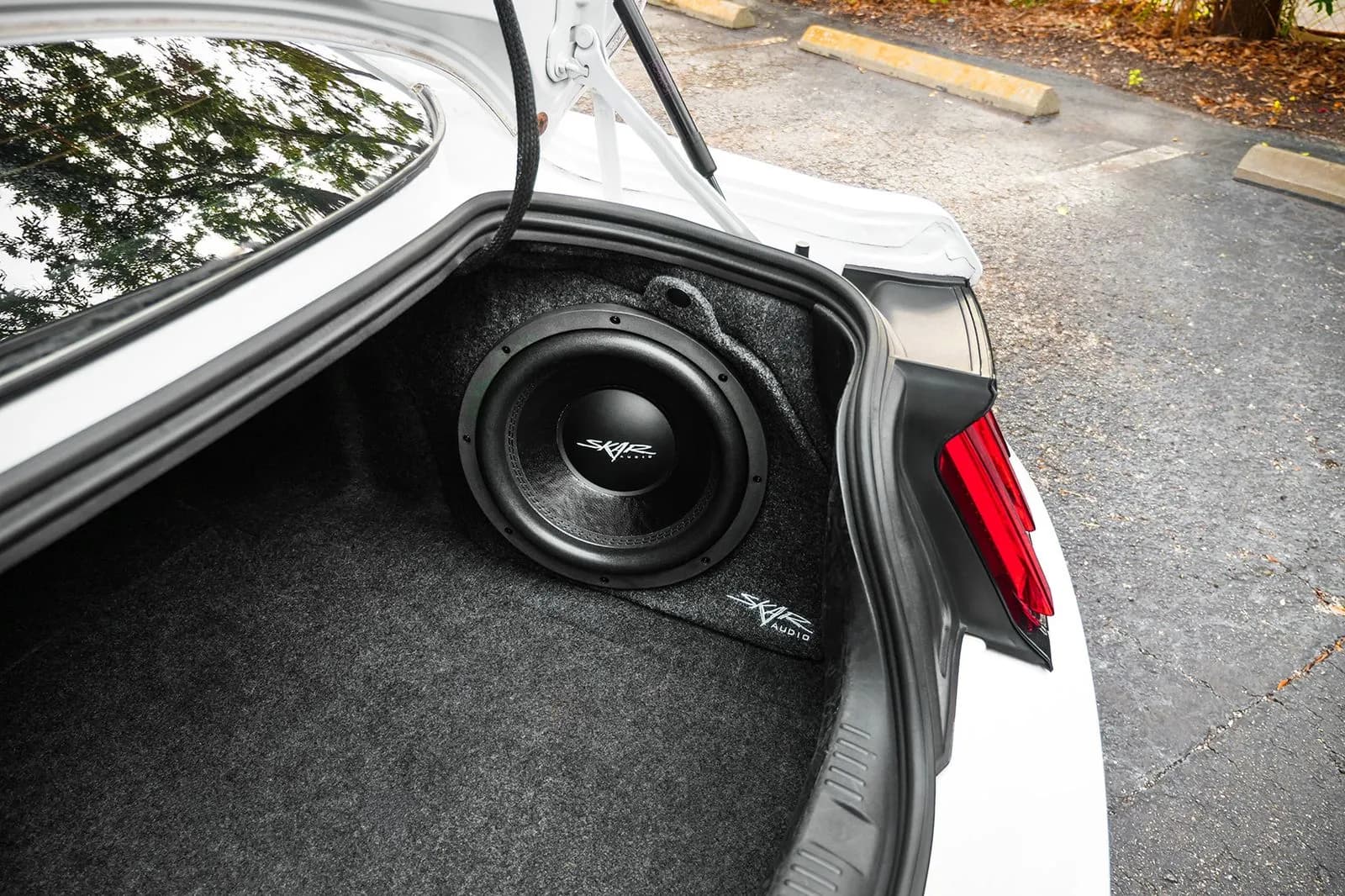 Skar Audio L-VD-VS-1X12FORDMUS-2015-UP enclosure installation example — view 4