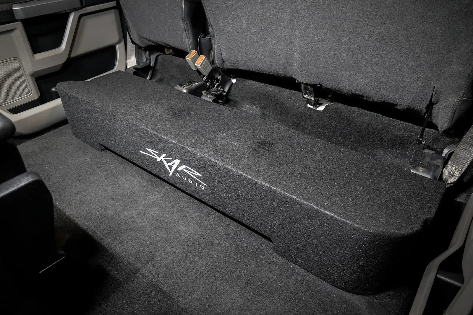Skar Audio L-VD-VS-2X12FORDSD-2017-2022-SUPERCREWCAB-V enclosure installation example — view 3