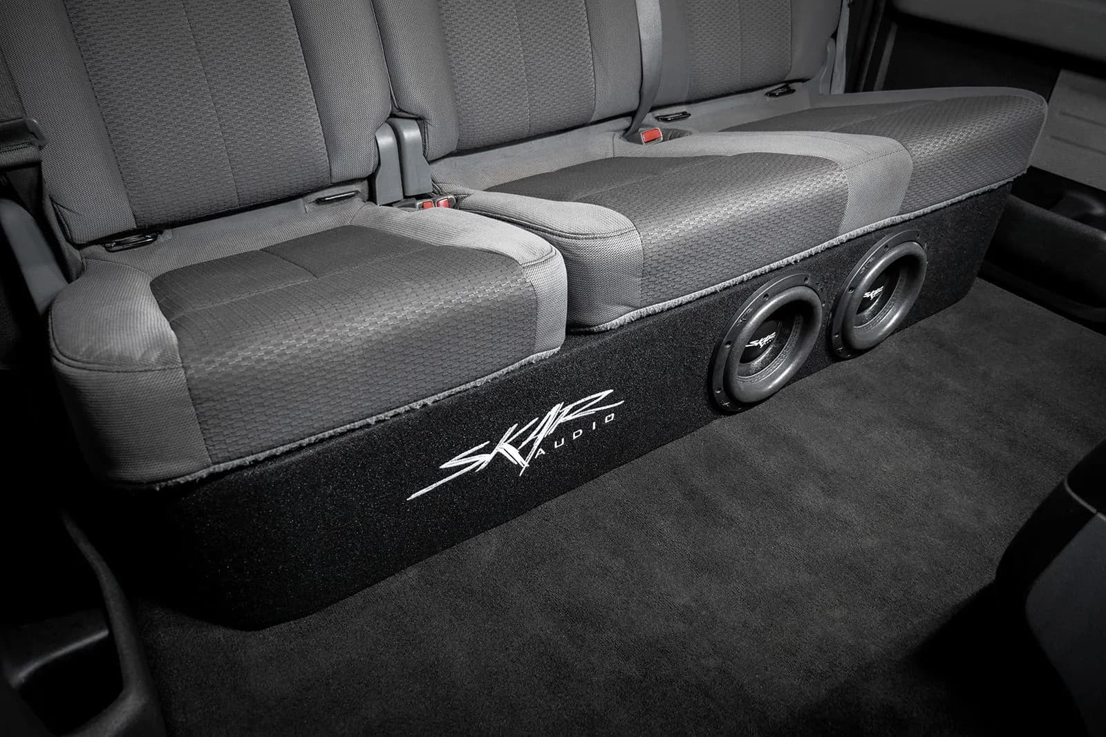 Skar Audio L-VD-VS-2X8FORD-2009-2014-SUPERCREWCAB-V enclosure installation example — view 2