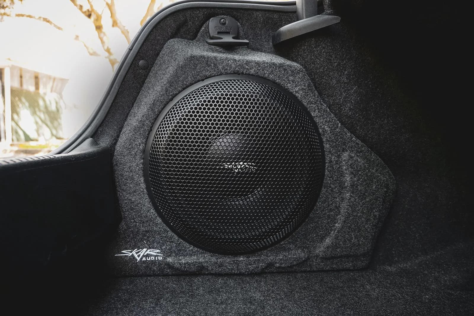 Skar Audio L-VS-1X12CHRY300-2011-2023 enclosure installation example — view 2